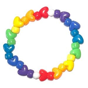 Colorful Hearts Kandi Bracelet